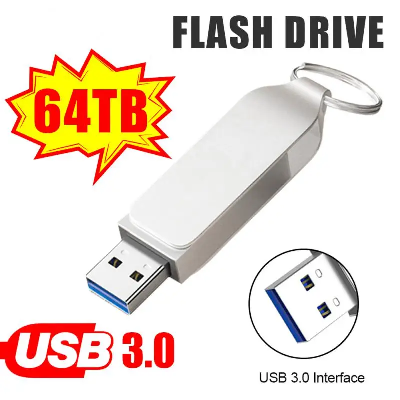 

Metal USB Flash Drive 2TB 1TB 512GB USB 3.0 Pen Drive 128GB Interface USB Device Mobile Phone Computer USB Flash Memory Stick
