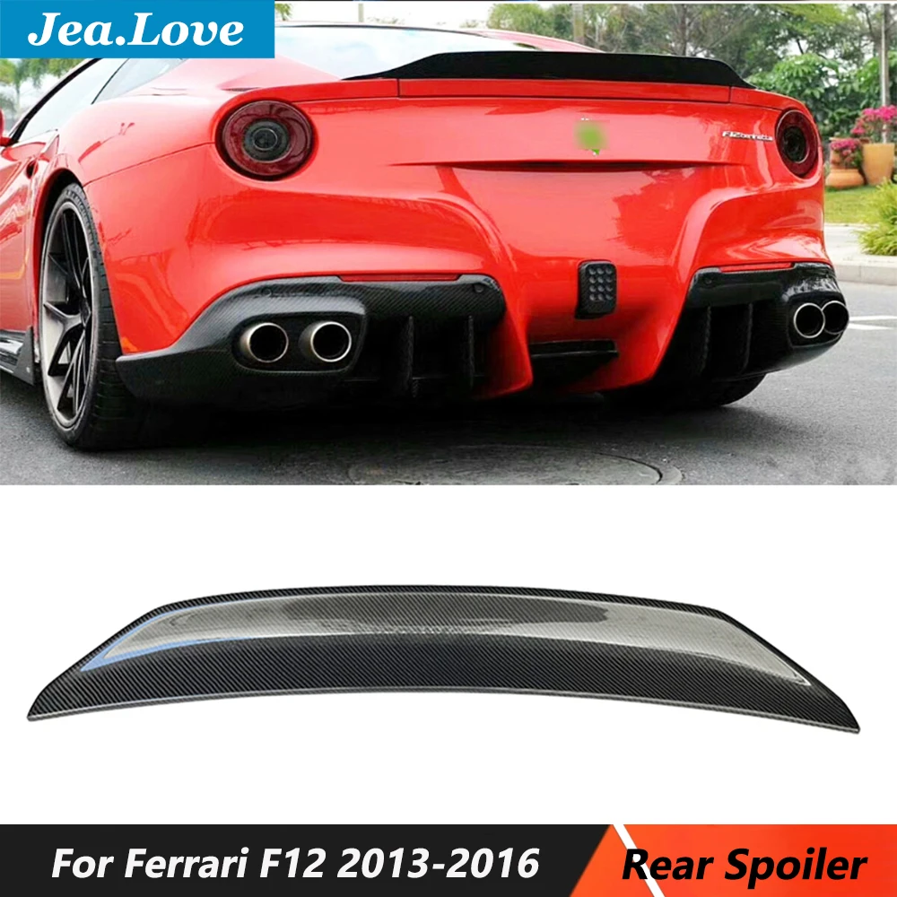 

DM Style Carbon Fiber Rear Spoiler Back Trunk Wing For Ferrari F12 2013-2016 Car Tuning