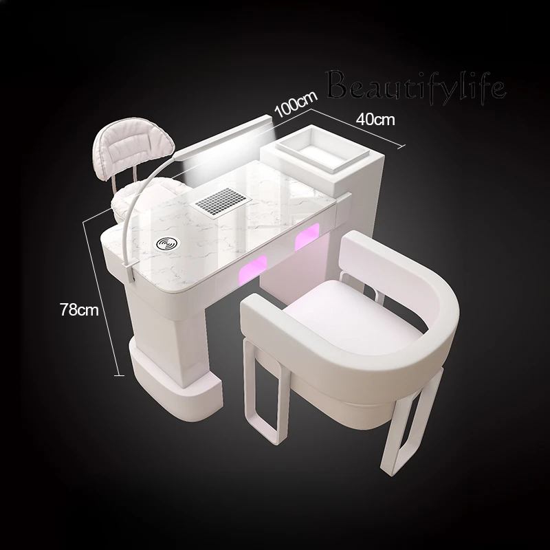 Кремовый ветер высокой мощности с пылесосом лампа для выпечки стол маникюрного
