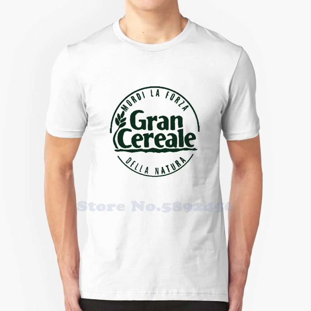 

Футболка Gran Cereale с логотипом, Повседневная футболка, высокое качество, графика, 100% хлопок, футболки