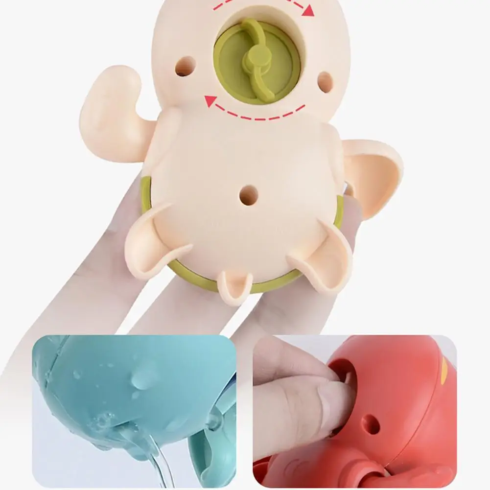 Little Animal Windup Bathing Toy For Kids Baby Bath Water Play Cool Swimming Little Animal Spring Up Chain Kid Toy Toys For Baby