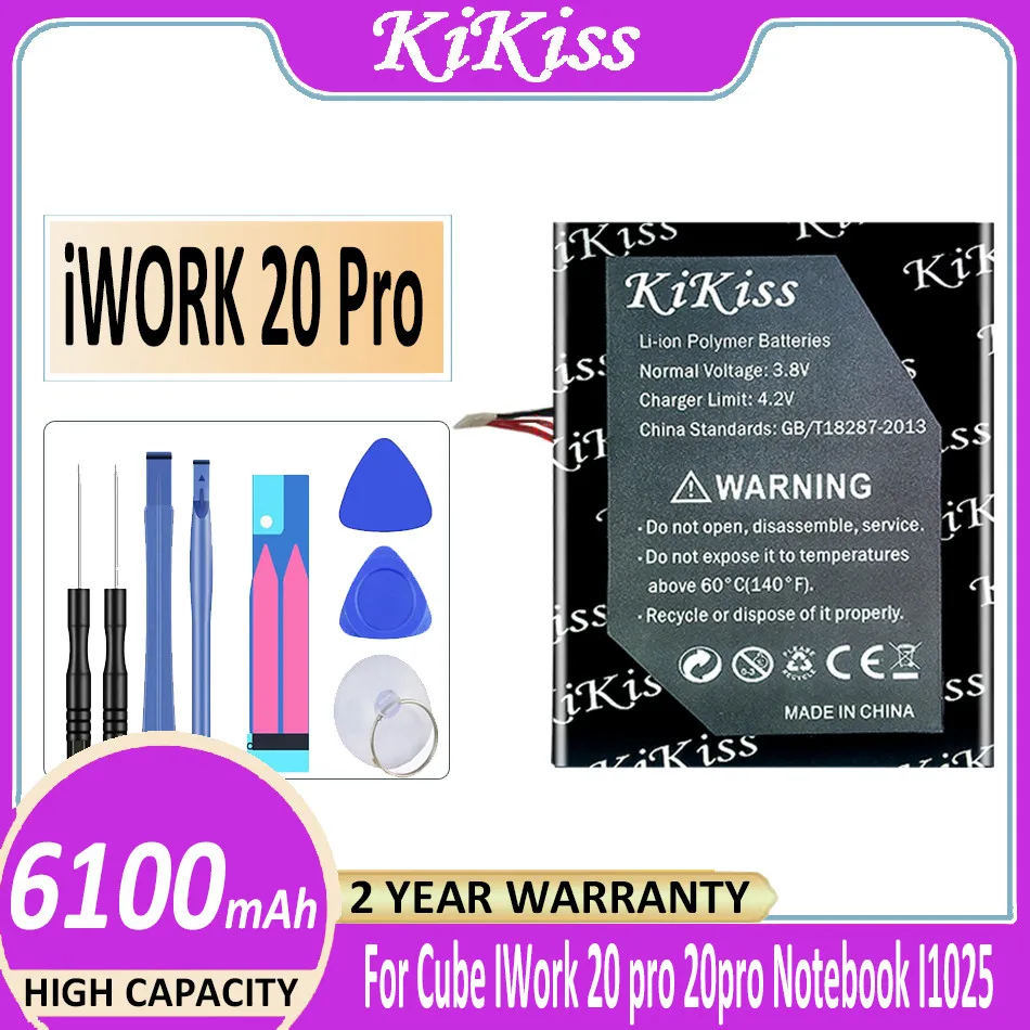 

KiKiss IWORK 20 Pro (i1025/426487-2S) 6100MAh Powerful Battery for Cube IWork 20 Pro IWork20 pro Notebook I1025 Batterij