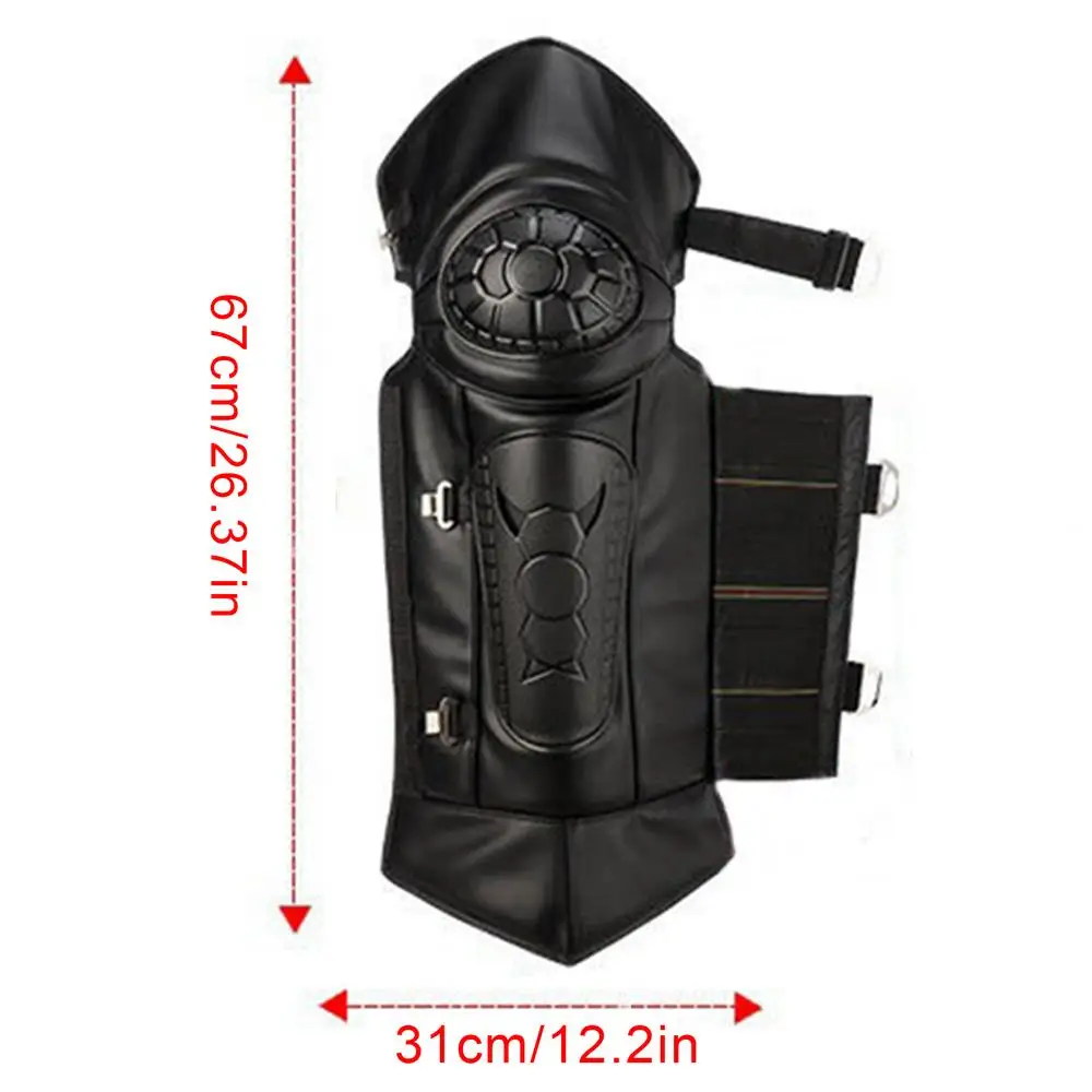 

Мотоциклетные кожаные наколенники, длинные зимние водонепроницаемые ветрозащитные теплые наколенники из телячьей кожи