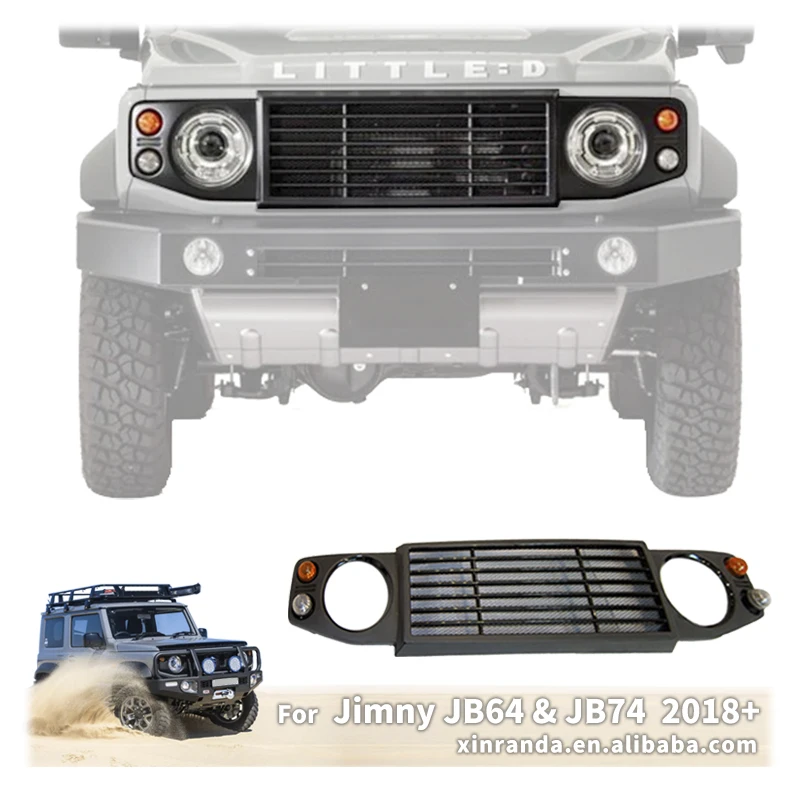 

Автомобильная Передняя решетка ABS Defender Style Little D Racing решетка для Suzuki Jimny JB64 JB74 2019 2020 2021 2022 2023 2024 3 двери 5 дверей