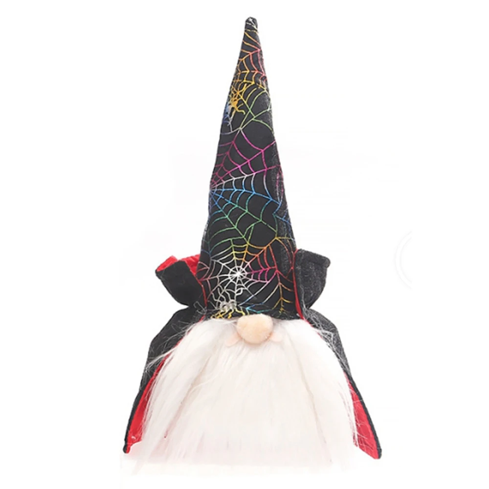 

Halloween Faceless Dwarf Colorful Doll with Lights Decoration Props Without Battery,B