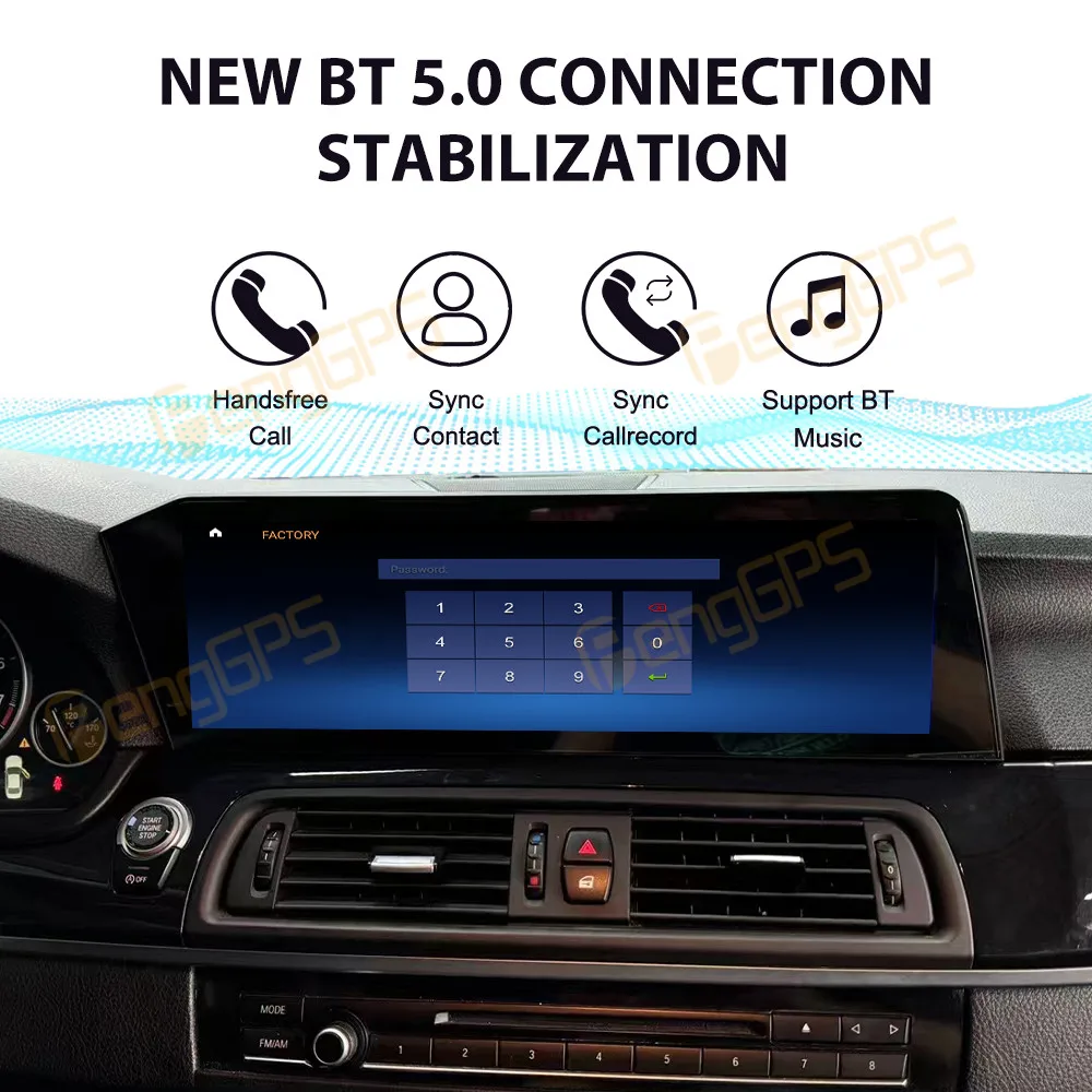 Автомобильная Мультимедийная система проигрыватель на Android 13 с GPS Wi-Fi для BMW 5 Series