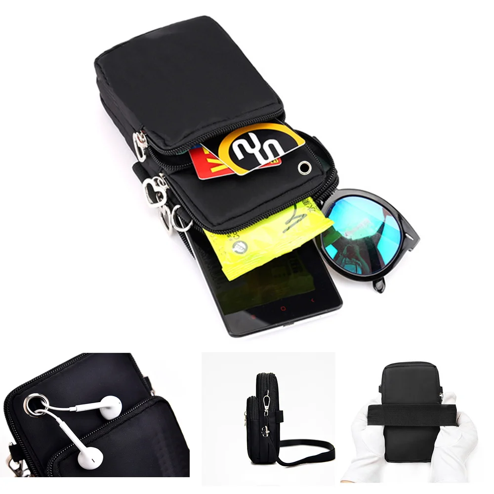 Outdoor Travel Arm Bag for Vivo S12/Huawei Nova Universal Mobile Phone Case Pouch Mom Wallet Multifunctional Storage Female Bags