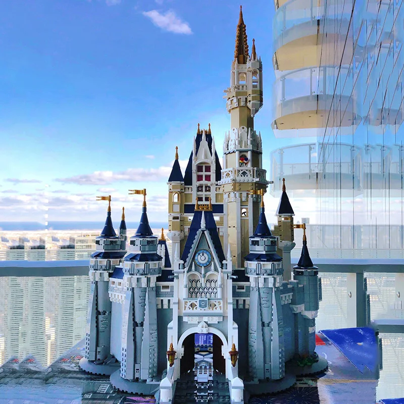 

Popular Fairy Tale Castle Amusement Park Compatible 71040 16008 Magic Castle DIY Building Block Brick Kid Toy Birthday Gift