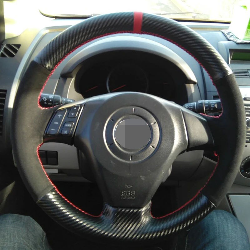 

Для Mazda 3 Axela 2004-2009 Mazda 5 Mazda 6 Atenza Mazda MPV Ручное шитье, черная искусственная кожа