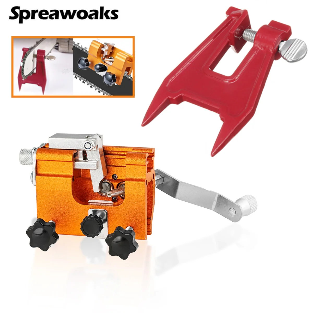 Chain Saw Sharpener Stump Vice Portable Chain Grinding For All Chain Saw Rechargeable Saw Woodworking Power Tools