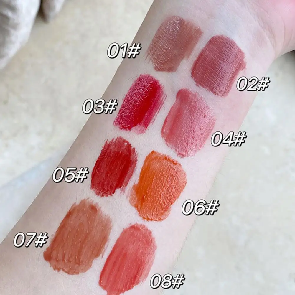 

Silky Women Lipstick Non-Sticky Brightening Ladies Makeup Liquid Lipstick Lip Gloss Cosmetics Mirror Lip Glaze Makeup Supplies