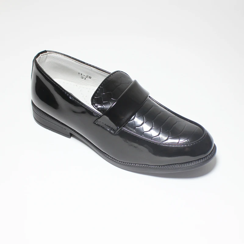 

And On Smart Driving Dress Kids Slip Shoe Moccasin Comfort Black Style Toe Classic Little Boys Loafers Penny Round Uniform Big