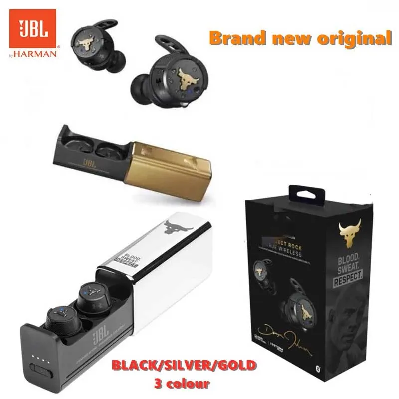 

100% Official Original JBL UA Project Rock True Wireless Bluetooth Earphone Sports Deep Bass Earbuds Earphone With Charging Case