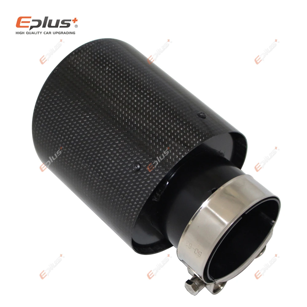 Автомобильный глянцевый глушитель из углеродного волокна наконечник выхлопной