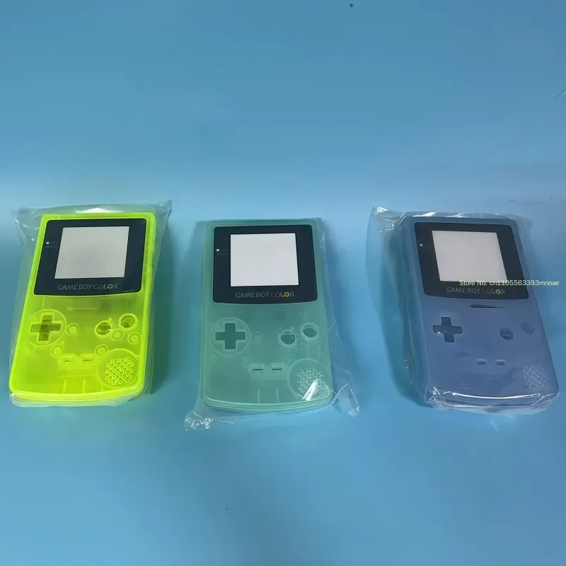 Фото Классическая игровая консоль Gbc Color Shell, сменный корпус с кнопками, игровая периферия, декоративный аксессуар, подарок на день рождения для мальчика №3