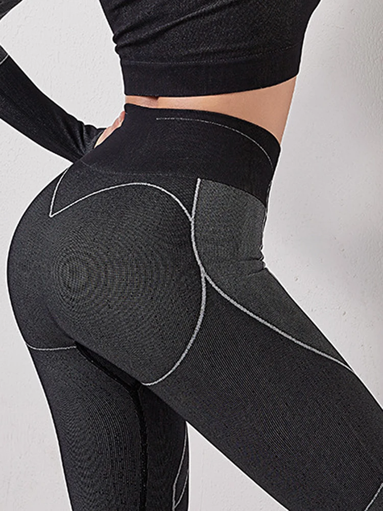 Workout Sport Gym Leggins Fitness Leggings Booty Lifting Jogging Women Pants Sexy Clothing High Waist