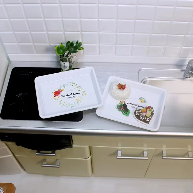 Кукольный домик миниатюрные предметы поднос для ювелирных изделий в