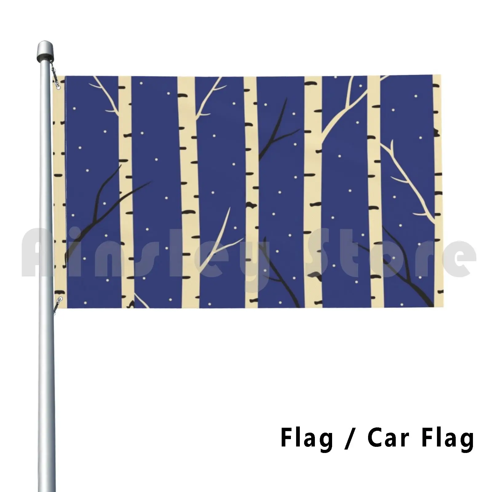 

Уличный Декоративный Флаг для птиц, флаг для автомобиля, березовый лес, деревья, натуральный красный зеленый синий акварель, Тихая акварель