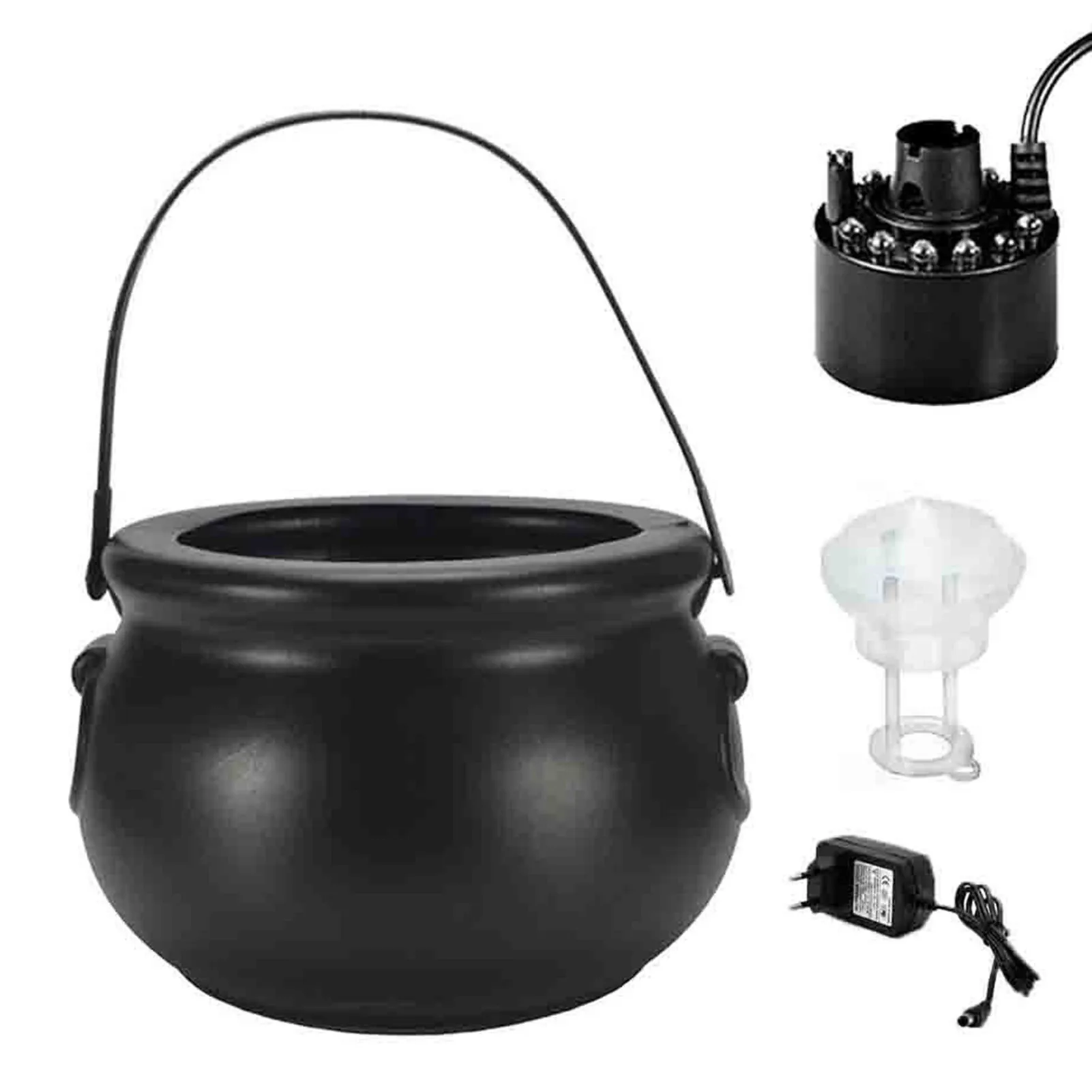 

Halloween Mist Maker Halloween Parties Prop Decorations Designed With 12 LED Lights Indoor Fog Machine Atomizer Air Humidifier