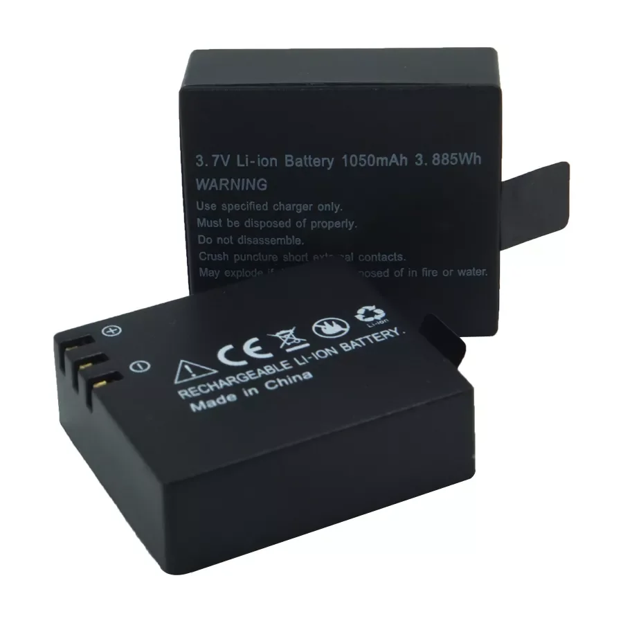 

NEW 3.7V Li-ion 1050mAh capacity Backup Rechargeble Battery, For SJCAM SJ4000 SJ5000 Vefly Soocoo Sport Camera DV action cam