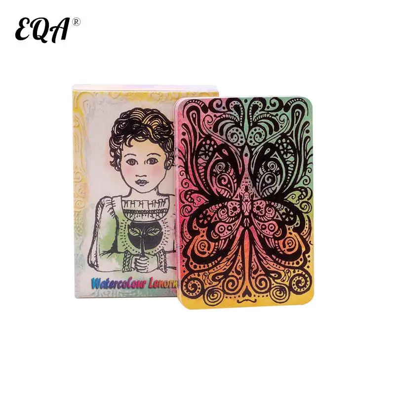 

Watercolour Painting Lenormand Oracle Deck Cute Girl Watercolor Painting Family Party Fun Tarot Cards Board Game