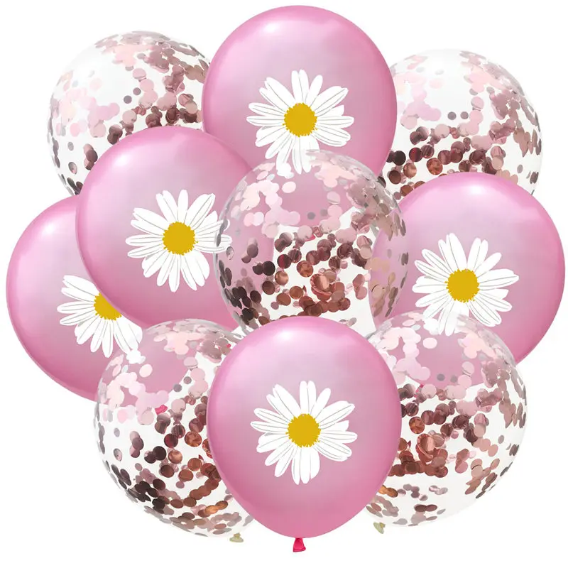 

Прозрачные латексные шары-ромашки Each Party 12 дюймов