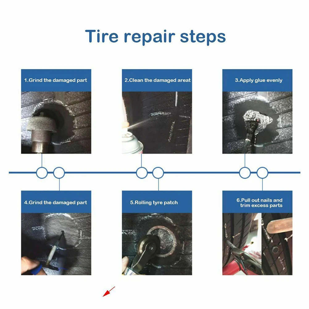 24 шт. комплект заплат для ремонта проколов шин автомобиля грузовика 36 мм 4 грибная