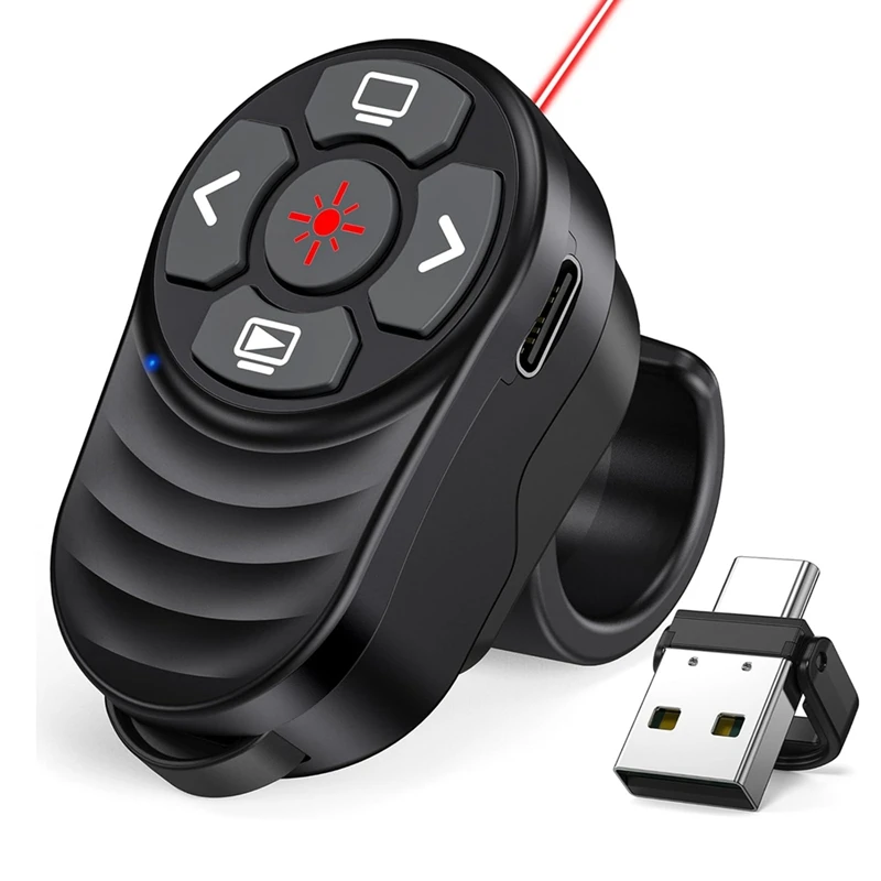 Перезаряжаемый беспроводной кликер для презентации USB типа C