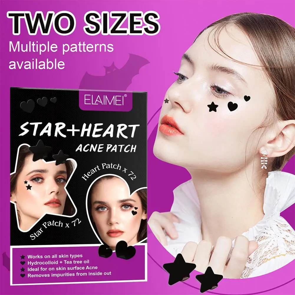 

Star Heart Shaped Anti-ance Patch Hydrocolloid Acne Pimple Breathable Removal Sticker Gentle Face Skin Care Beauty Stickers