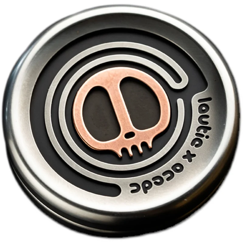 

Metal cracker coin Fidget spinner push card finger decompression toy