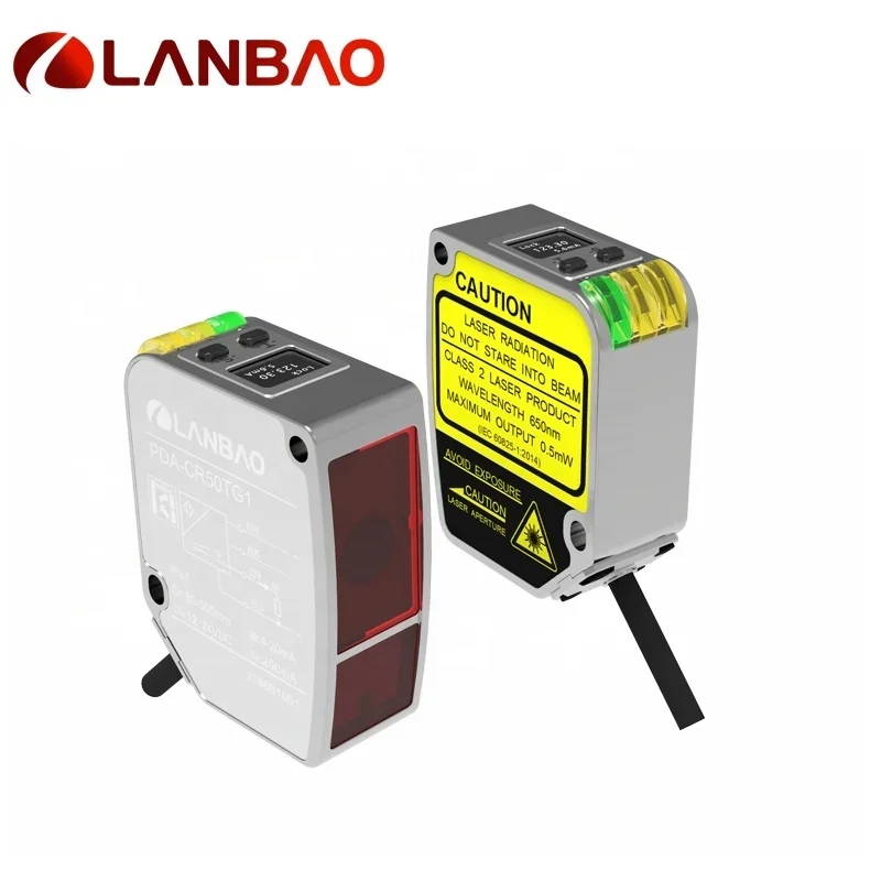 Lanbao 85 мм Sensor De Desplazamiento 30 В постоянного тока Стандартный лазерный датчик смещения