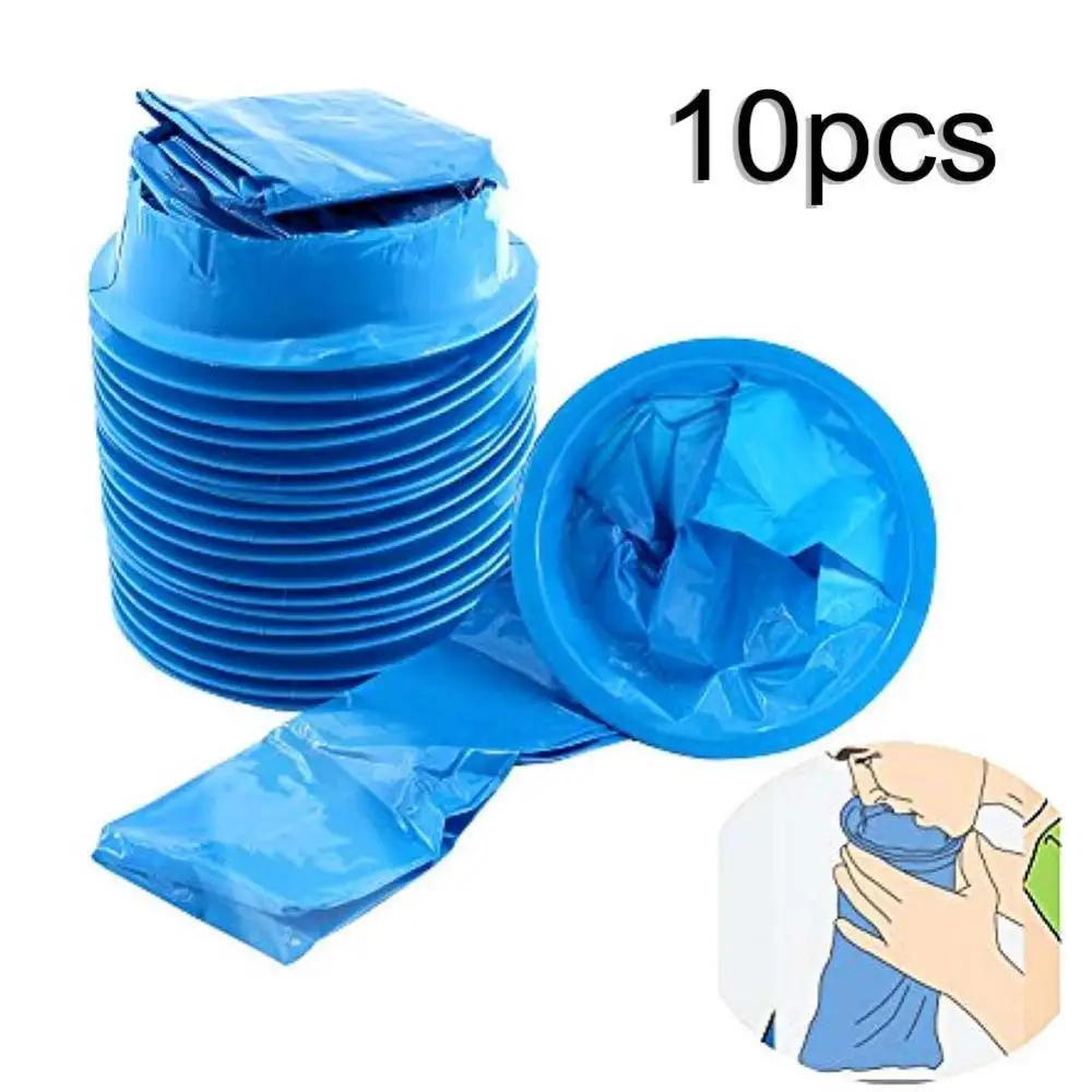 

10Pc 1000ML 38x17cm Portable Disposable Travel Car Airplane Motion Sickness Nausea Vomit Bag Pregnant Emergency Vomiting Package