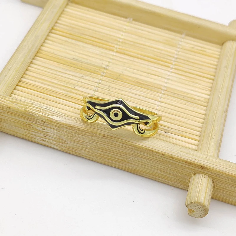 Fujihara Takumi Ouma Kamijou Popular Anime Peripheral Characters Same Style Electroplated Gold Epoxy Personalized Open Ring