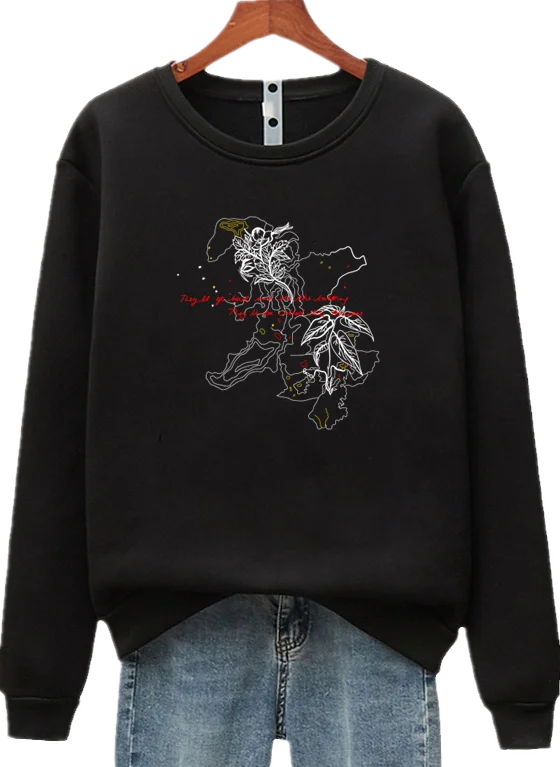 

McQueen New Men's And Women's Unisex Printed Long Sleeve Crew Neck Pullover Casual Sweatshirts S-4XL
