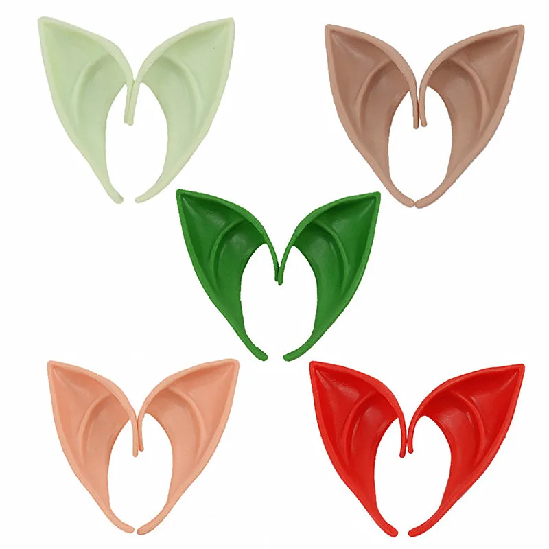 2 пары эльфийские уши средней и большой длины Стильный Косплей эльф Пикси мягкое