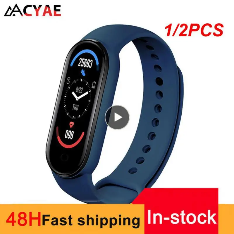 

1/2PCS Smart Watch Men Women Fitness Sports Pedometers Bracelet Smart Band Bluetooth Music Heart Rate Take Pictures Smartwatch