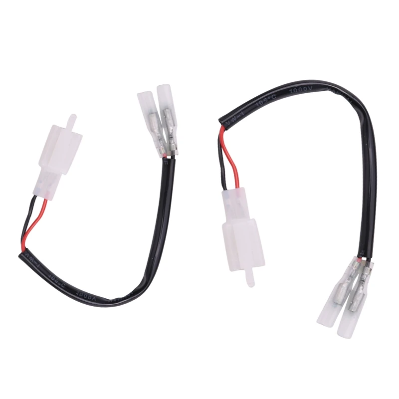 

2Pcs Motorcycle Turn Signal Wiring Harness Connector Turn Signal Plug Adapter For Honda Suzuki