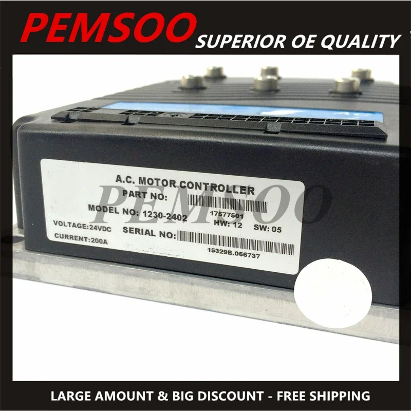 

Контроллер электродвигателя переменного тока 1 шт., замена 1230 для CURTIS 1230-2402 1230E-2402 24 в а/а для электрического вилочного погрузчика Liftstar