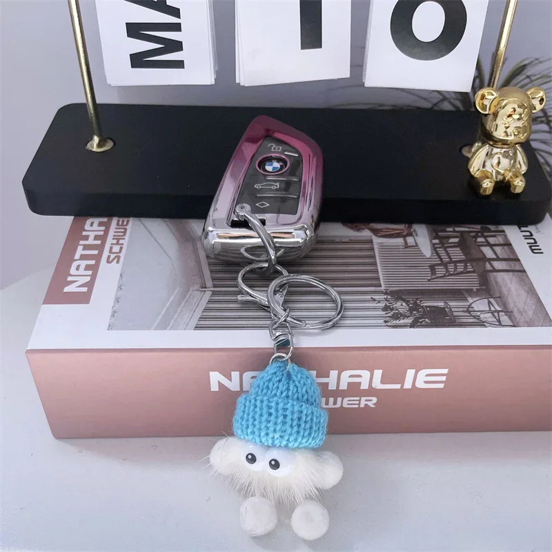 Брелок для ключей из меха норки 8 см