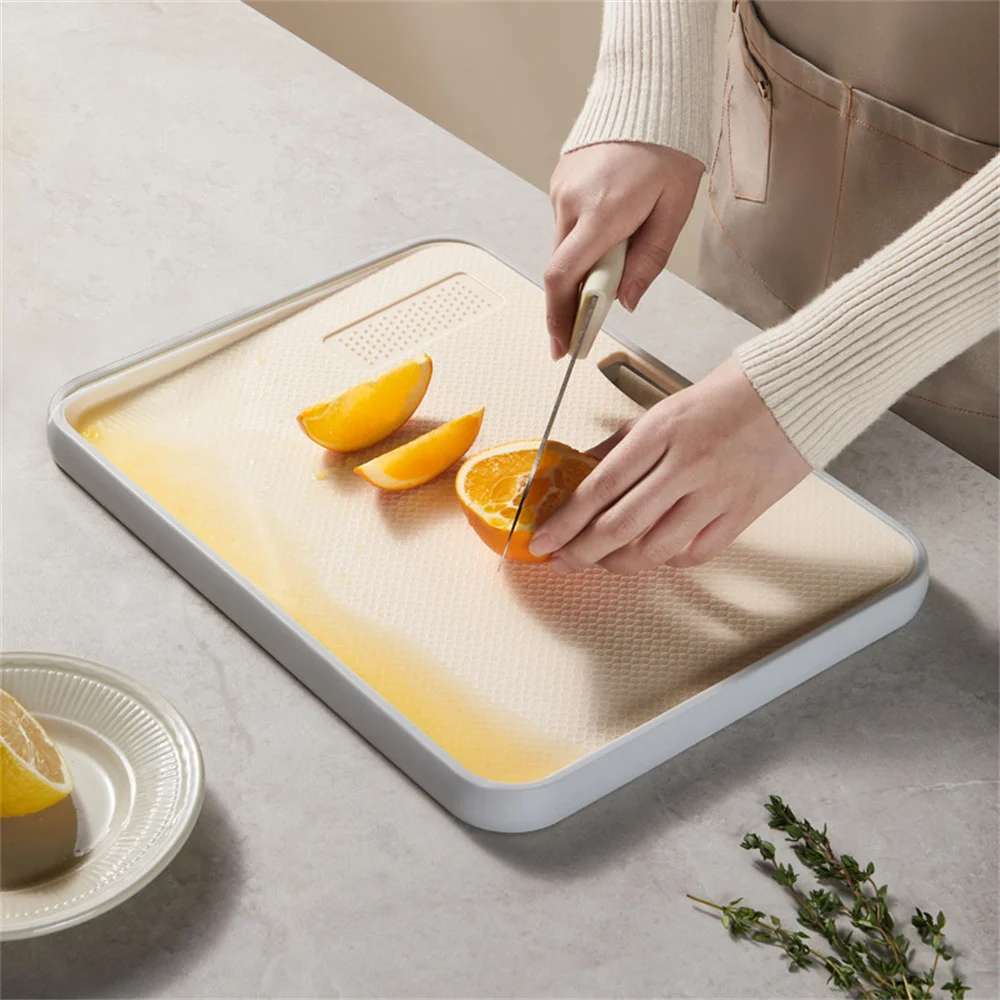 

Multifunctional Kitchen Accessories Household Cutting Board Mildew-proof Antibacterial Anti-slip Texture Kitchen Supplies