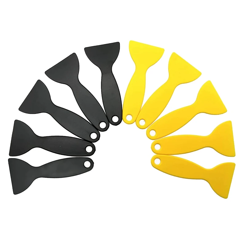

10 PCS Resin Scraper Flexible Paint Scraper Putty Knife Air Bubble Remover Sticker Installation Tool