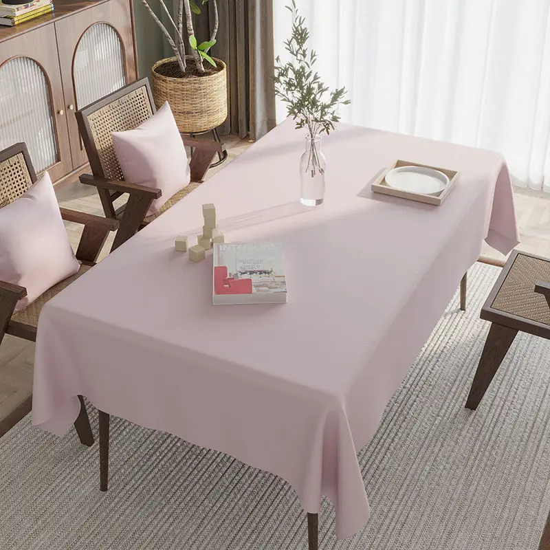 

Contracted iron rectangle suede fabric waterproof and oil proof tea table cloth_Kng943