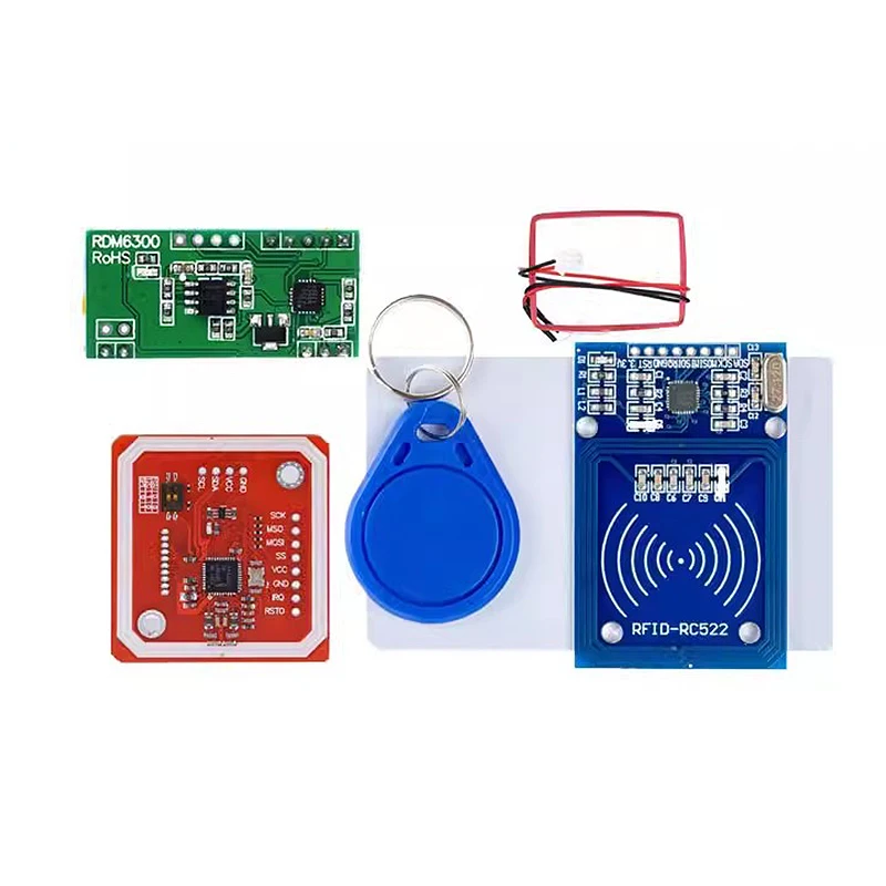Фото NFC RFID-модуль RC522 MFRC-522 PN532 RDM6300 Комплекты S50 13,56 МГц 125 кГц 6 см с тегами SPI Запись и чтение для arduino uno 2560 №3
