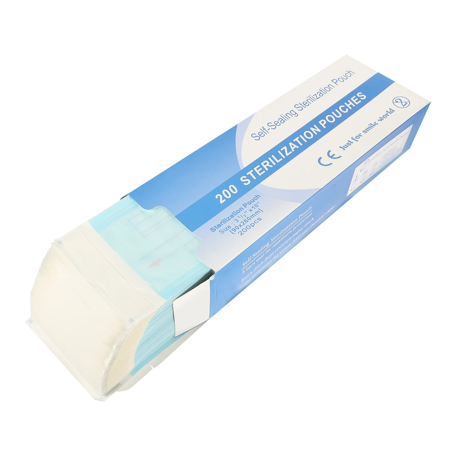 

100 Pcs Self Sealing Sterilizer Bags Dentistry Pouches
