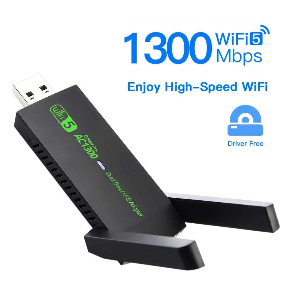 Фото Беспроводная сетевая карта USB 1300, 2,4 Мбит/с, ГГц №2