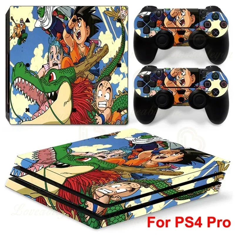 Фото 3D-наклейка с изображением Dragon Ball для консоли PS4 Pro, высококачественный виниловый стикер с Гоку и Вегетой, подарок для геймеров №5