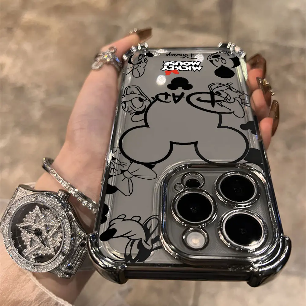 Mickeys Minnies Yk2 Красный милый чехол с покрытием для Xiaomi 14 14Pro 13 13Pro Poco F4 F5 X5 X3 4G 5G