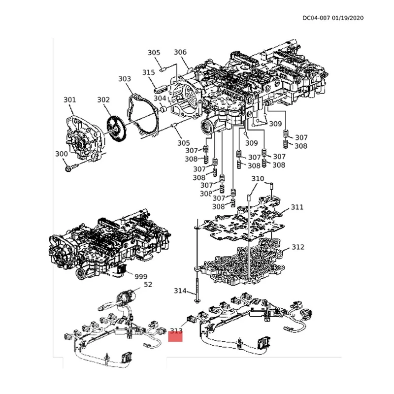 24298757 Жгут проводов автоматической коробки передач 8L45E для Cadillac ATS CTS CT6 Chevrolet Camaro