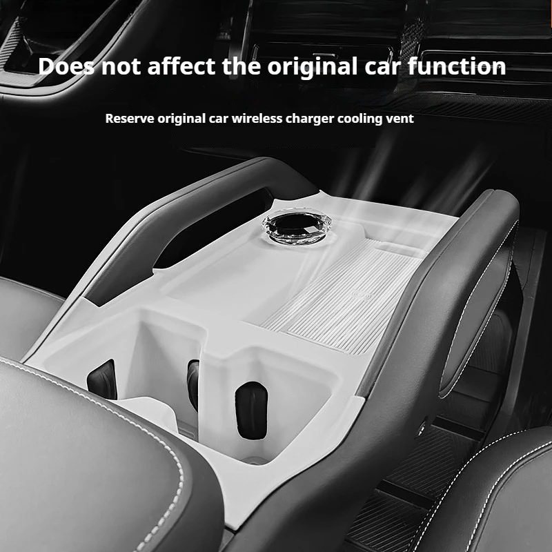 Фото Силиконовый коврик-подстаканник для центральной консоли iCARU 03 03T Jaecoo J6 J6T EV J6T REEV, противоскользящая накладка, аксессуары для интерьера автомобиля №4