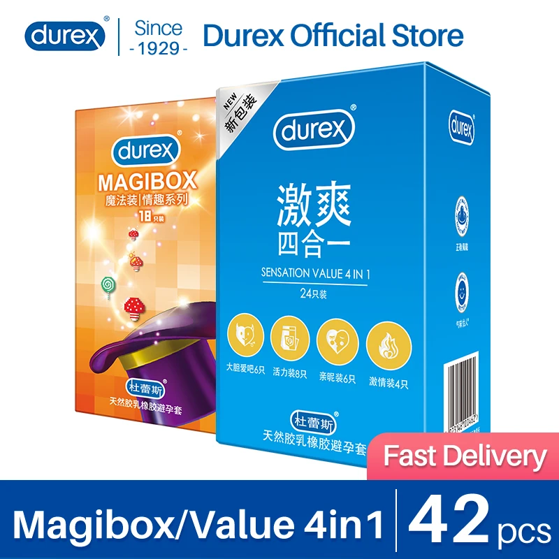 Презервативы Durex из натурального каучука с крупными шипами 42 шт. - купить по